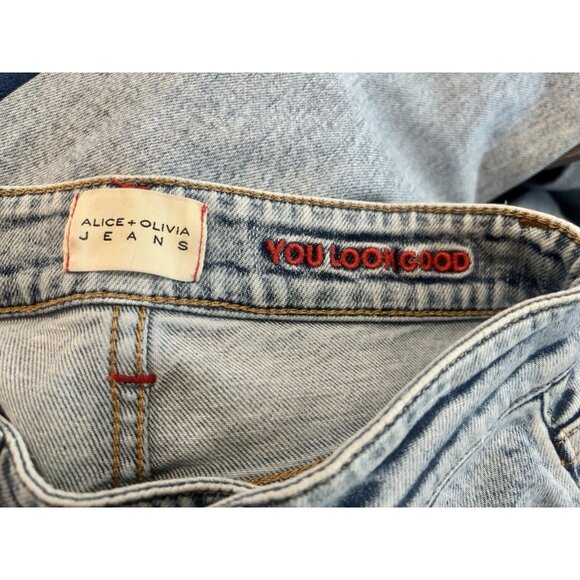 Alice + Olivia Good Patchwork Jeans Sz 26 (Minor Flaws) - Picture 14 of 15